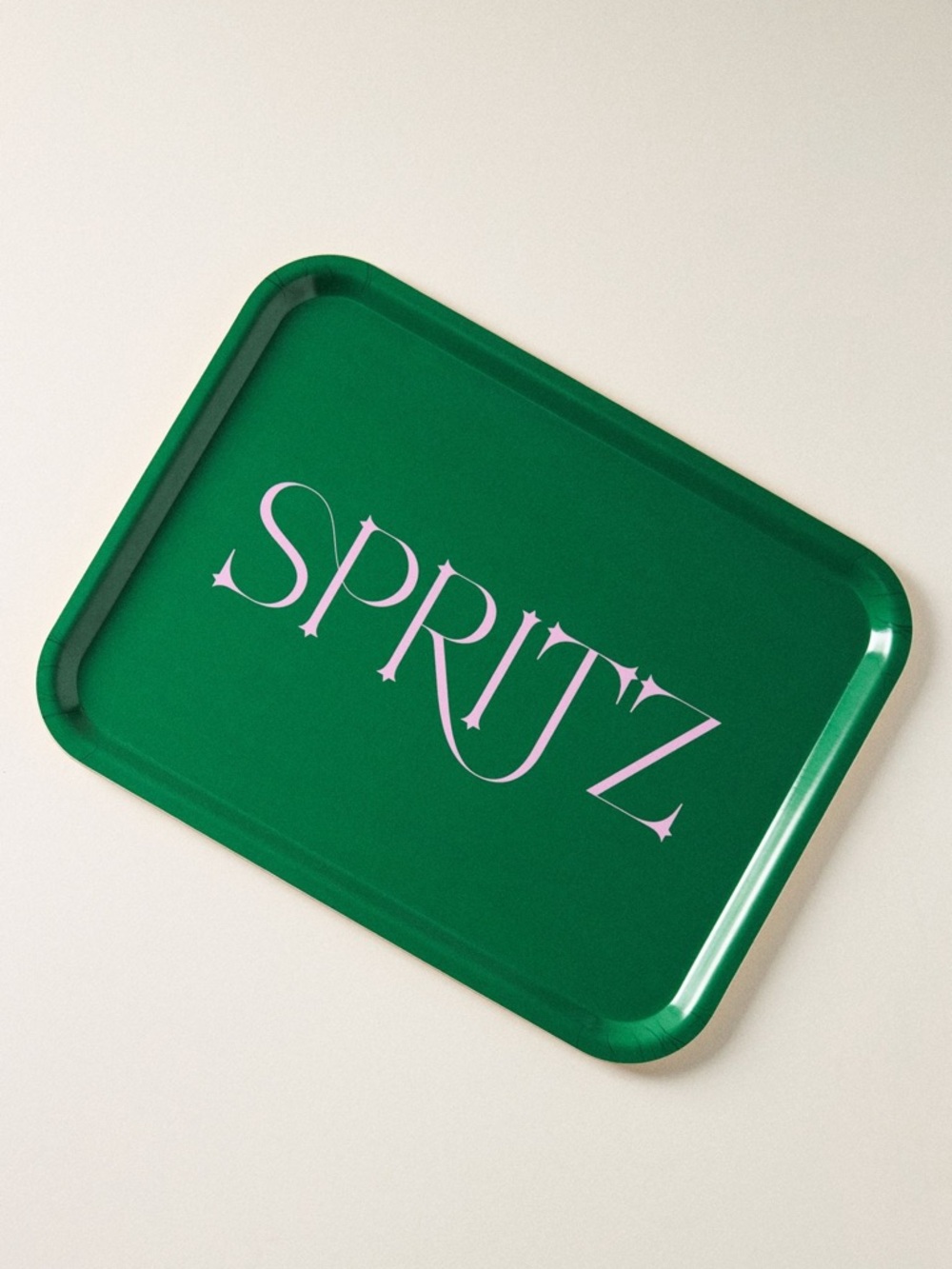 Anthropologie Green 'SPRITZ' Serving Tray, NWT
